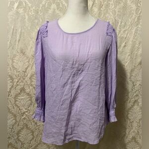 Lavender long sleeve historically inspired blouse